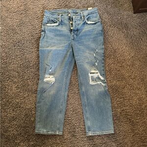 Old Navy Distressed Straight Jeans, Women’s 8P